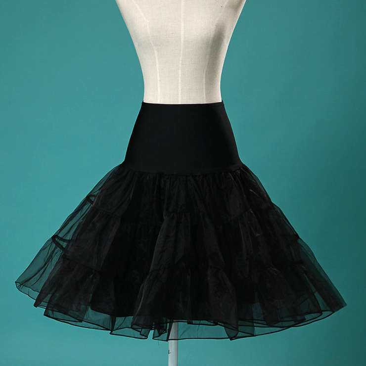 Graceful Cute Black Tulle Skirt Petticoat HG11261