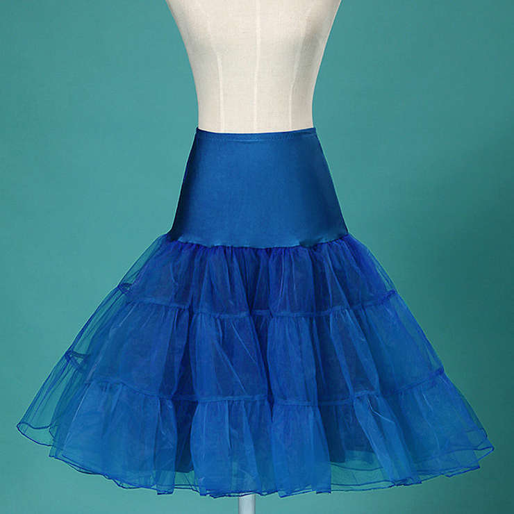 Graceful Cute Royalblue Tulle Skirt Petticoat HG11264