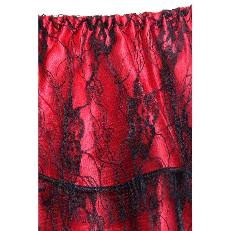 red mini Skirt  HG1903