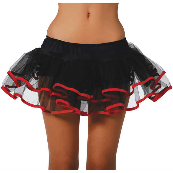 Black with Red Trim Petticoat HG9178