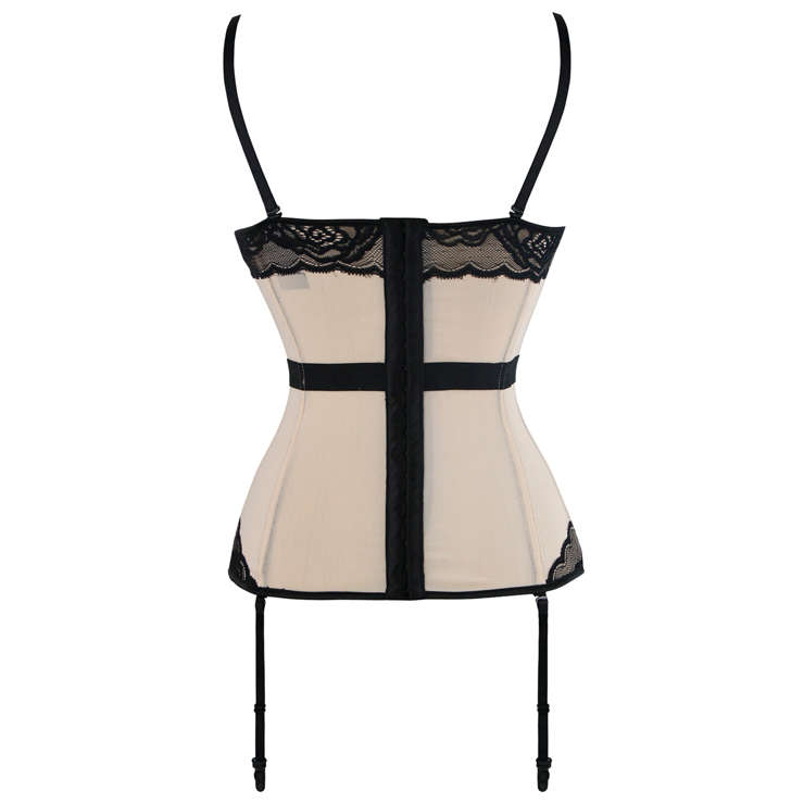 Women's Sexy Charming Apricot Lace Bustier Corset N16326