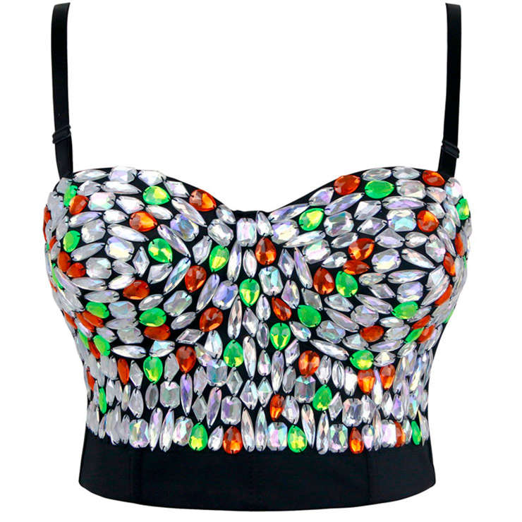 Sweets Studded Gem B Cup Bustier Bra Clubwear Top N16374