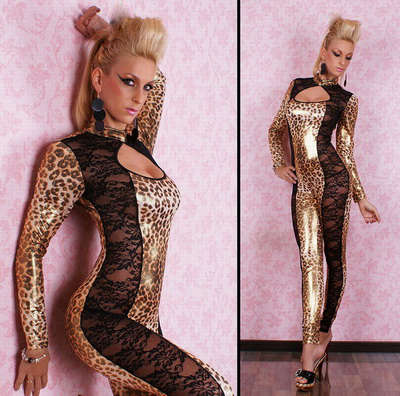 lace & Leopard jumpsuit N1652