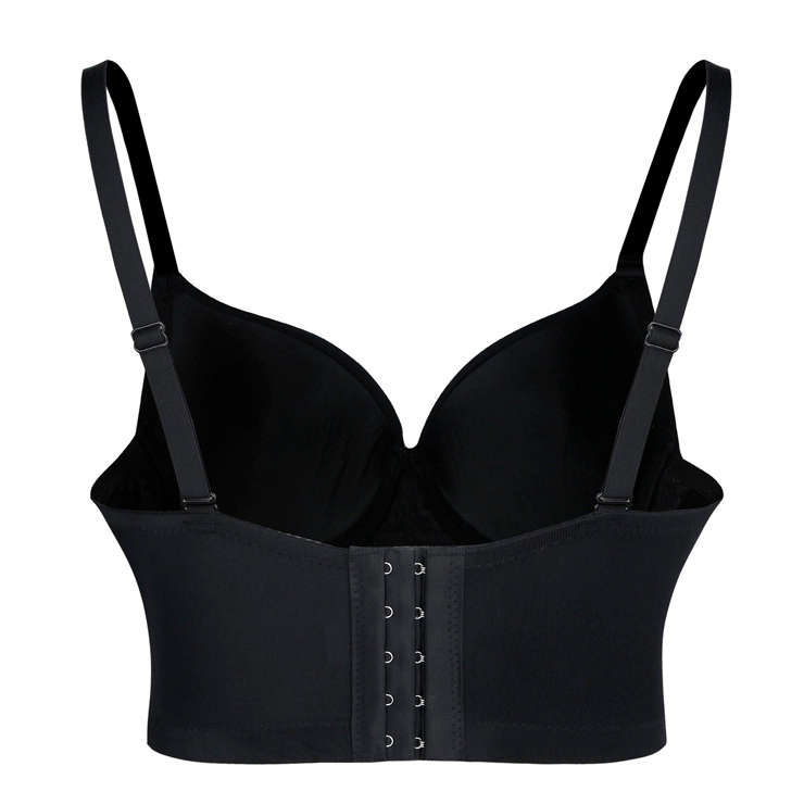 Sexy Shining Rhinestone B Cup Spaghetti Straps Bustier Bra Clubwear Crop Top N21200