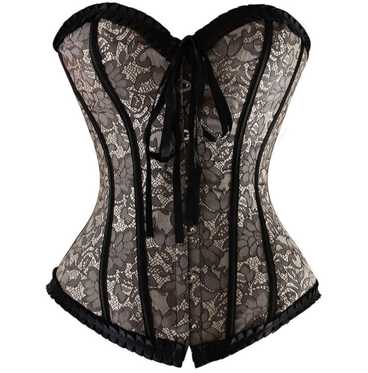 Lace Burlesque Corset N4224