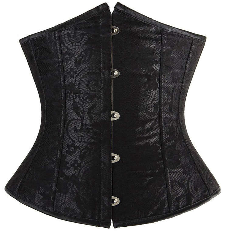 Black Lace Underbust Corset N4830