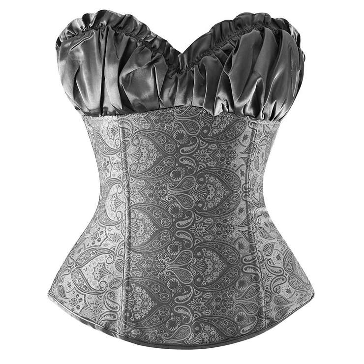 Gray Renaissance Corset Top N5057