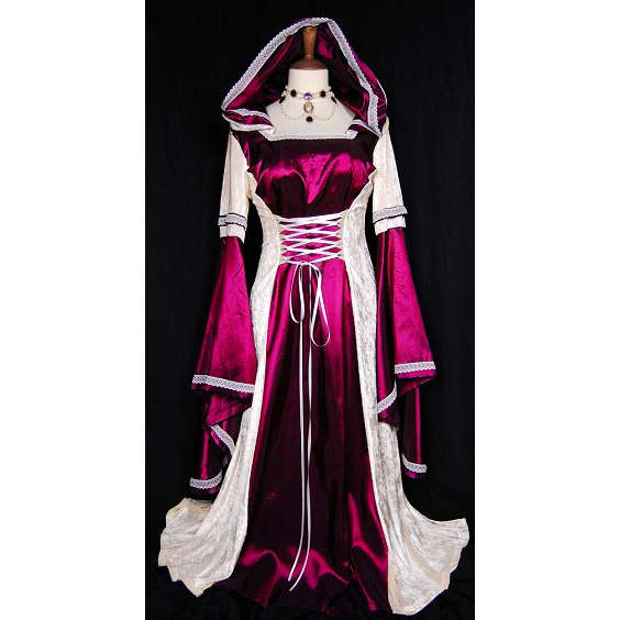 Deluxe Purple Hooded Robe N5679