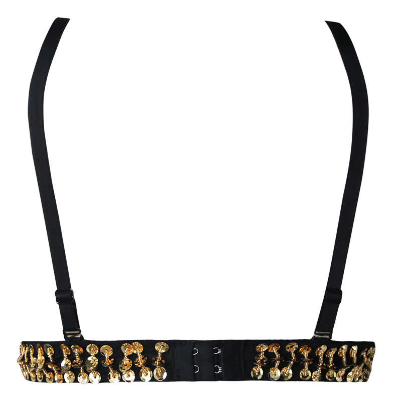 Daisy Studded Bead & Sequin Bra Top N6567