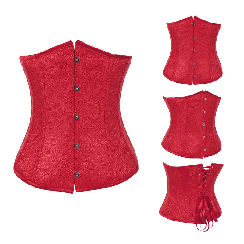 Floral Brocade Sweetheart Underbust Corset N8080