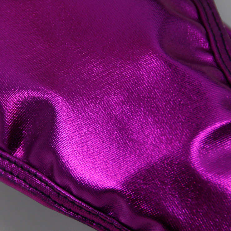 Sexy Purple Low Waist Faux Leather Thong Night Club T-back PT16581