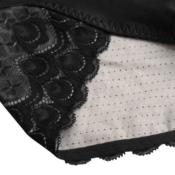 Sexy Black High Waist Elastic Slimming Seamless Panties Plus Size Bodyshaper Girdles PT18610