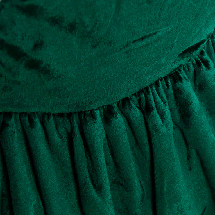 Cute Green Christmas Tree Dress Costume XT9729
