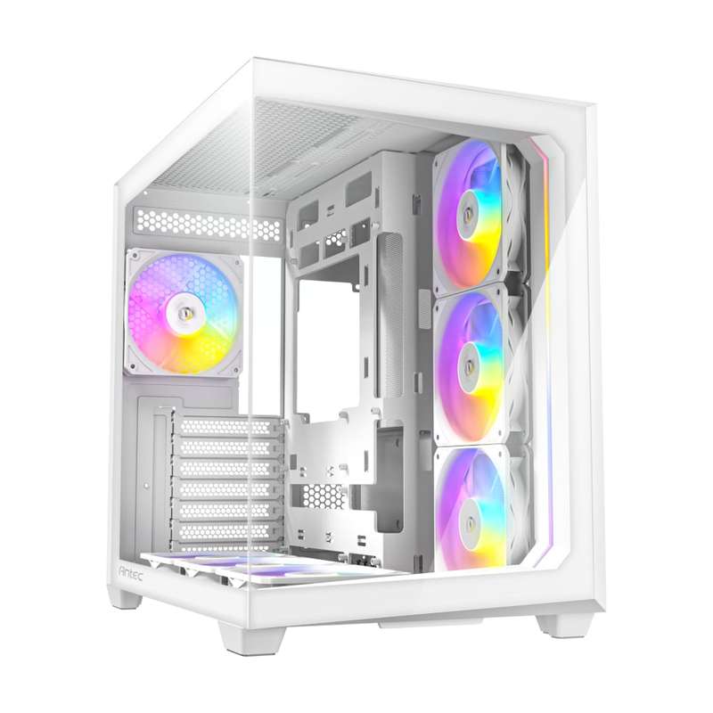 Antec C5 ARGB ATX DUAL Mid Tower Gaming Chassis &#x2013; White