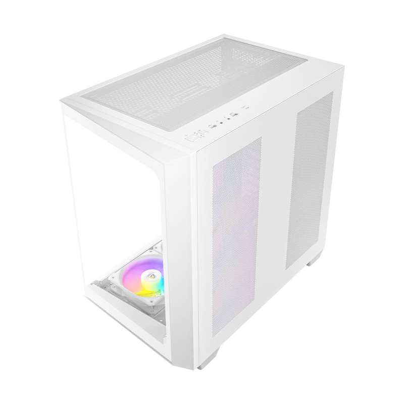 Antec C5 ARGB ATX DUAL Mid Tower Gaming Chassis &#x2013; White