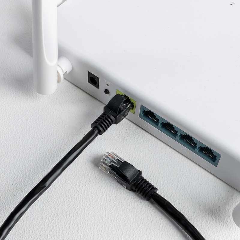 Gizzu Cat6 UTP Fly Lead Ethernet Network Cable 1m &#x2013; Black