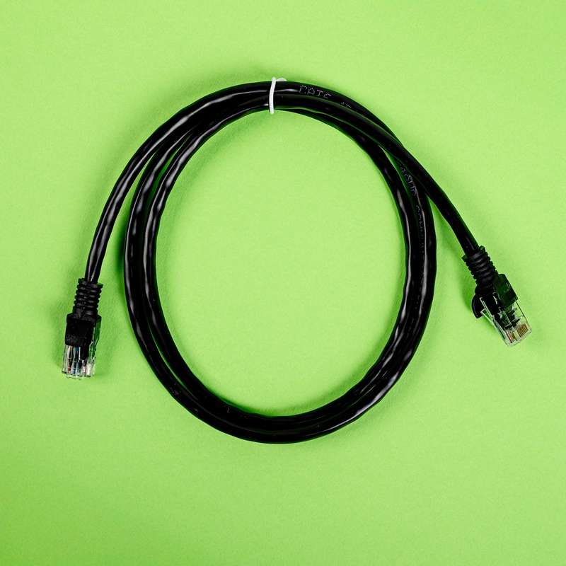 Gizzu Cat6 UTP Fly Lead Ethernet Network Cable 1m &#x2013; Black