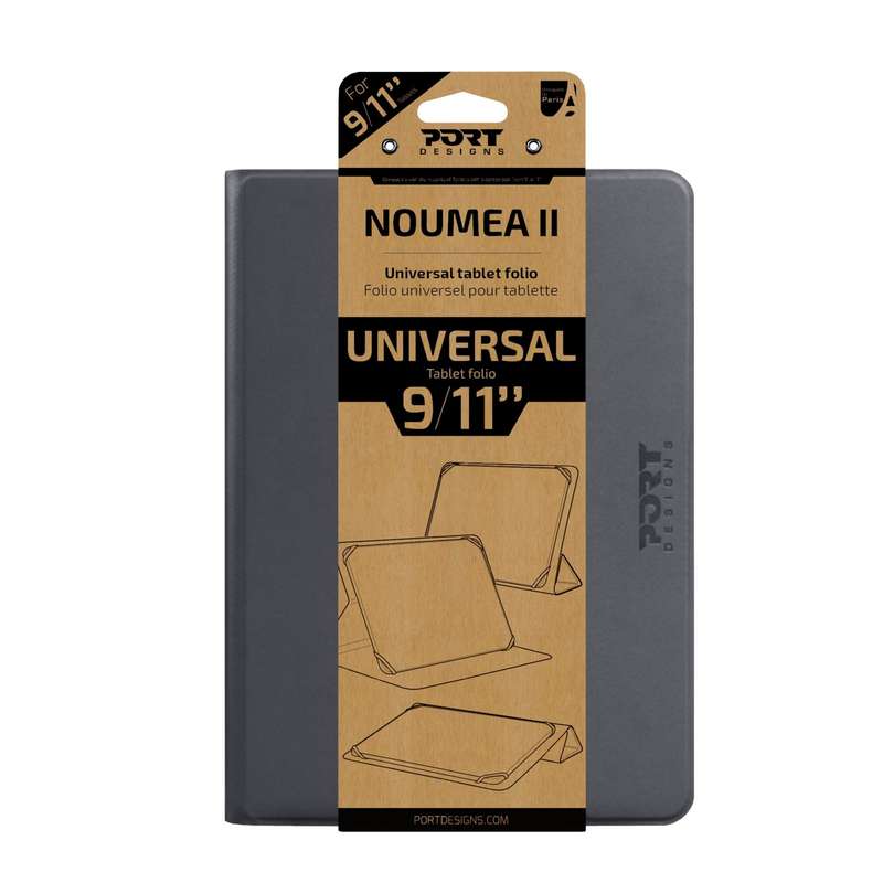 Port Designs Noumea II Universal 9/11" Tablet Folio &#x2013; Grey