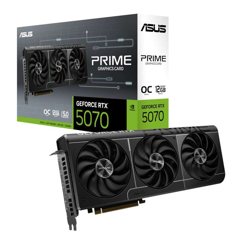 ASUS PRIME GeForce RTX&#x2122; 5070 12GB GDDR7 OC 12GB Graphics Card