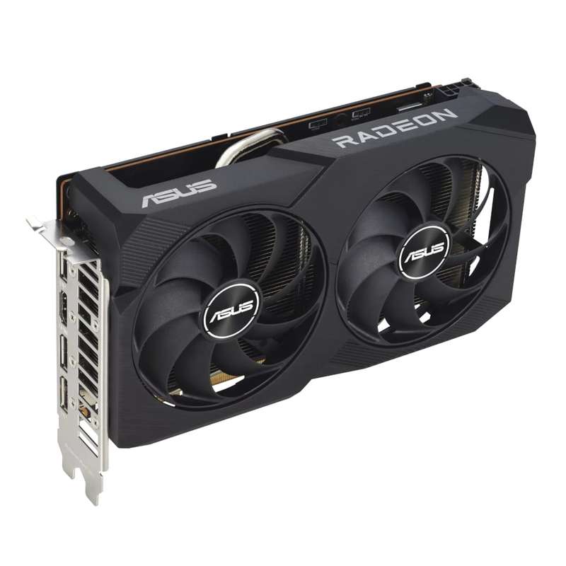 Asus Dual Radeon RX 7600 V2 8GB GDDR6 OC Edition Graphics Card