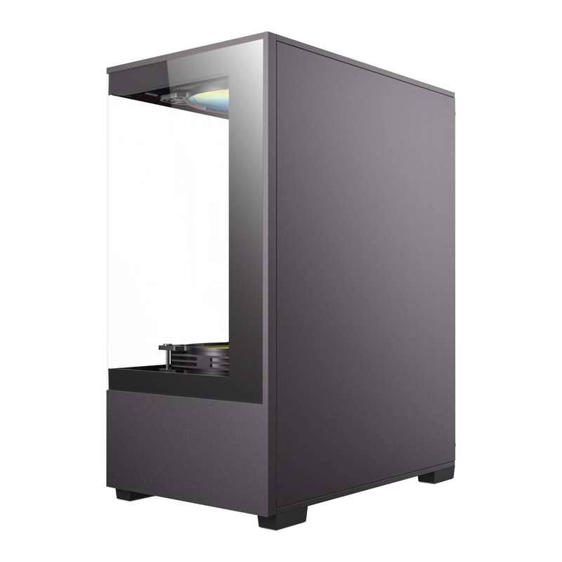 Antec VCX100M RGB Elite ATX, Micro-ATX, ITX Mini Tower Gaming Chassis &#x2013; Black