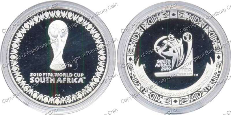 LOW Mintage *#* 2010 Silver 1oz Soccer World Cup RSA Emblem Medallion in Box with CoA *#*
