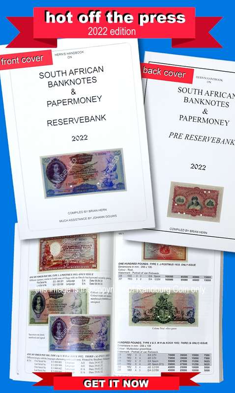 2022 Hern Handbook South Africa Banknotes Pre Reserve and Reserve Bank