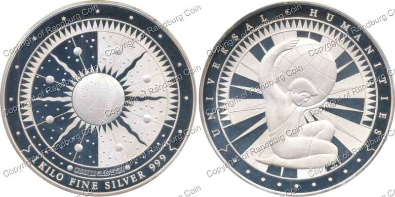 *#* 1kg Pure Silver (.999) Medallion - Universal Humanities *#*