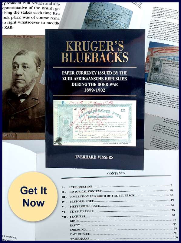 *#* NEW!! - 2018 Kruger Bluebacks Currency Issued by the Z A R During the II Anglo Boer War Book *#*