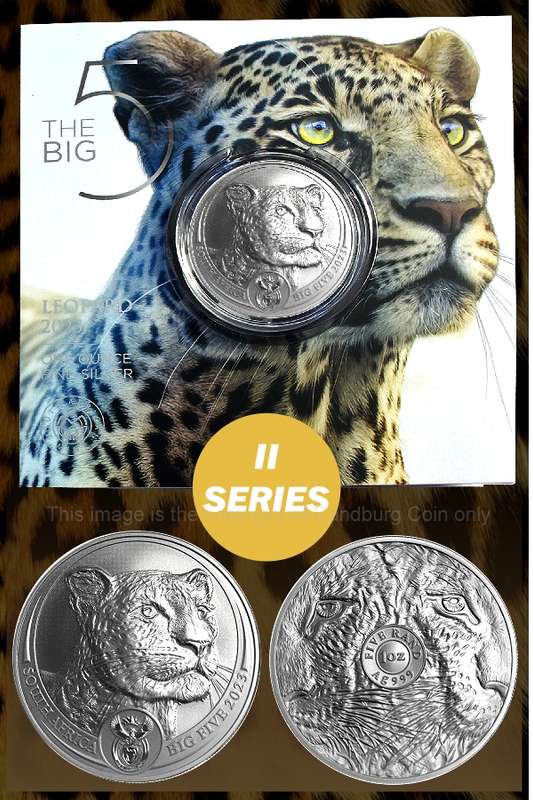 *#* NEW RELEASE!! - 2023 1oz R5 Fine Silver Leopard 2nd Series Brilliant Uncirculated Big Five *#*