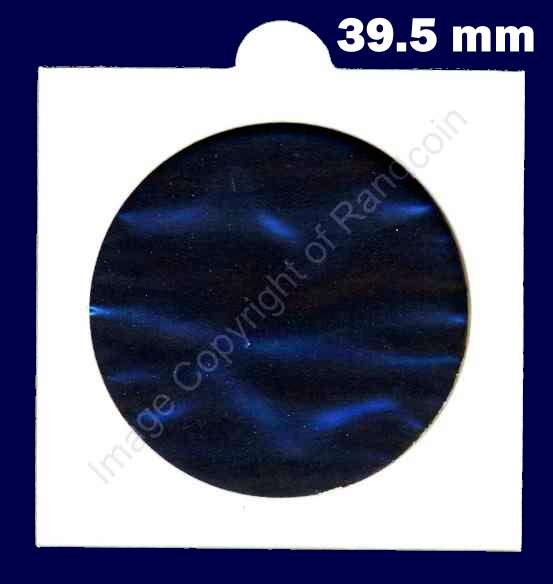 *#* 39.5mm SELF-ADHESIVE COIN HOLDERS Hartberger Box of 25 Holders *#*