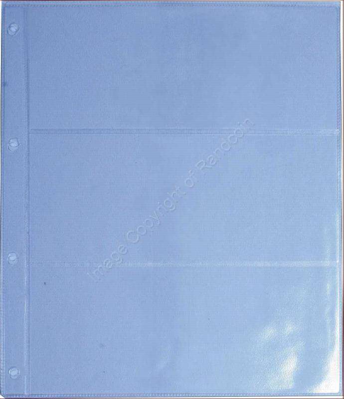 *#* A4 - Universal Banknote Album - Extra Pages. 3 Pocket Page *#*