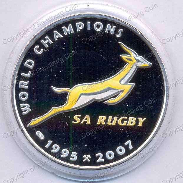 *#* 2011 Norway Silver1 oz Mandela Rugby Medallion *#*