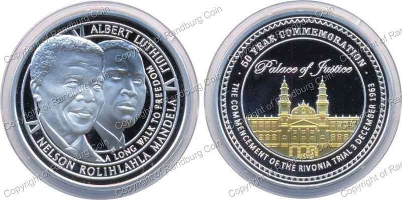 *#* 2013 Norway Silver 1 oz Medallion - Mandela/Luthuli Rivonia Trial -Coin ONLY *#*
