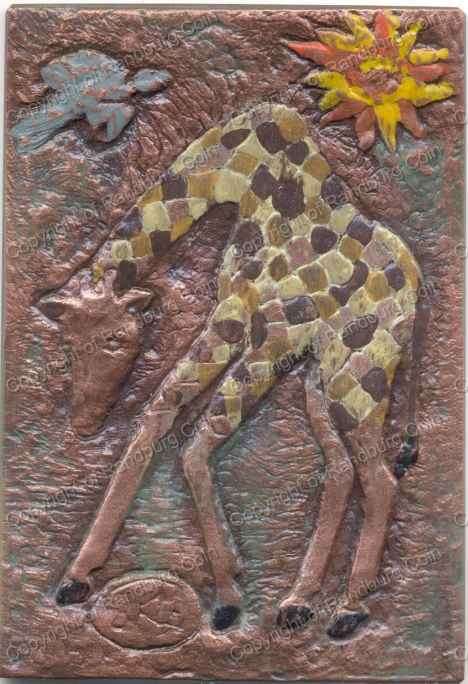 *#* Giraffe Copper Plague from the 2006 Natura 1oz Launch set *#*