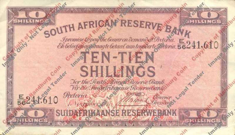 *#* J Postmus 1st issue Ten Shillings F - see description *#*