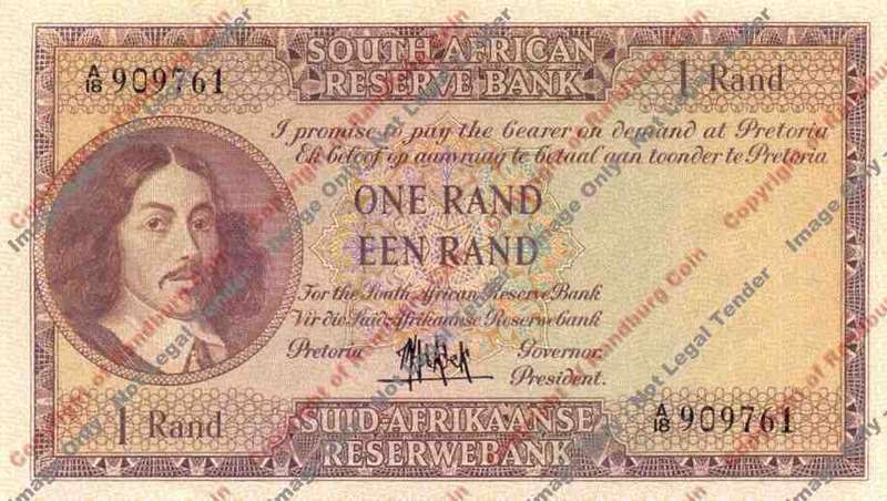 *#* MH DE KOCK - 4th Issue - One Rand Eng/Afr - AU *#*