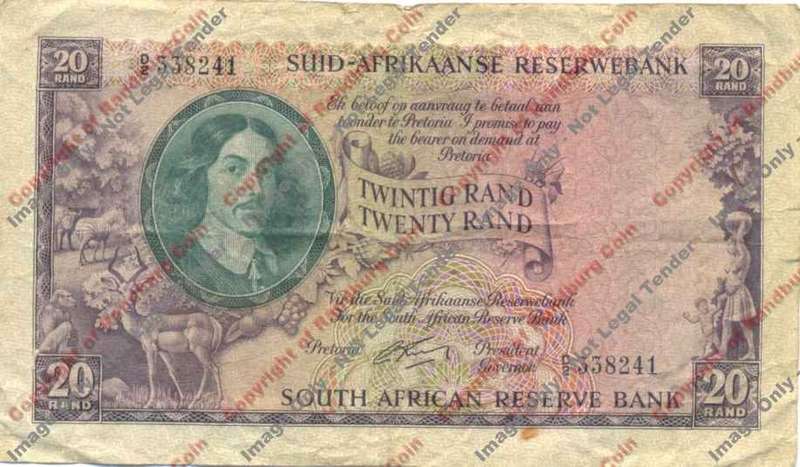 *#* MH DE KOCK - 4th Issue - Twenty Rand Afr/Eng - F - see description *#*