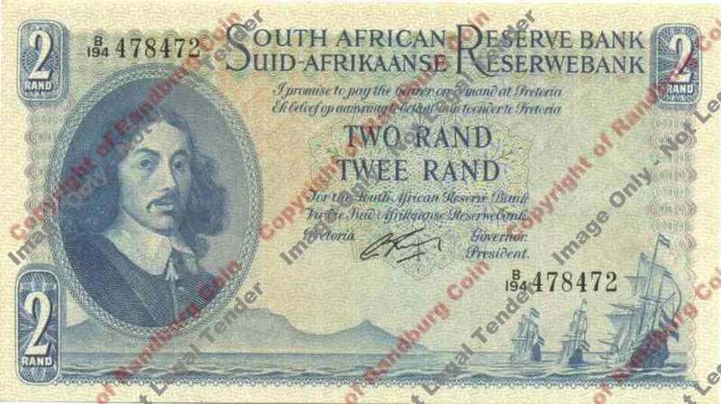 *#* G RISSIK - 1st Issue - 2 Rand Eng/Afr - VF+/EF *#*