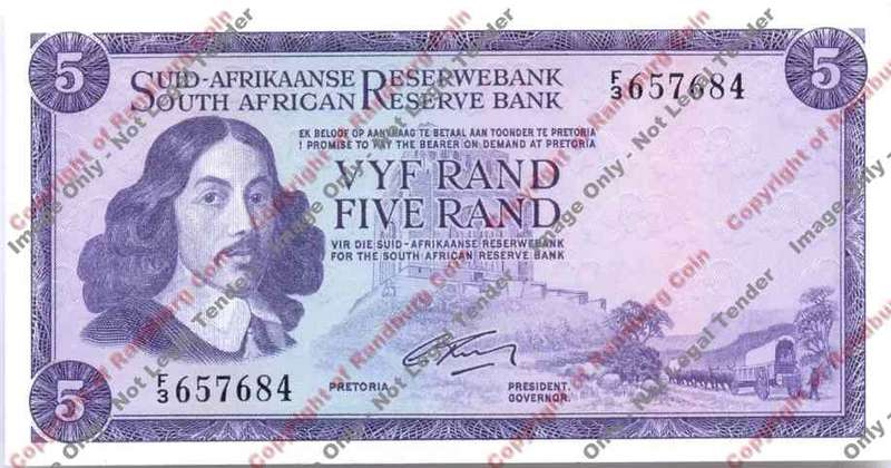 *#* G RISSIK - 2nd Issue - 5 Rand - Afr/Eng - Unc *#*