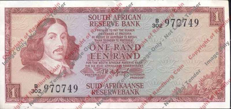 *#* TW de JONGH - 2nd Issue - 1 Rand - Eng/Afr - EF *#*