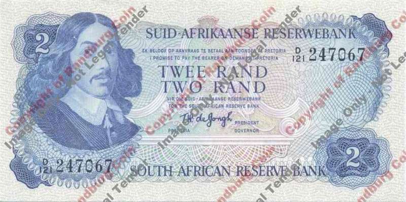 *#* TW de JONGH - 2nd Issue - 2 Rand - EF+ *#*