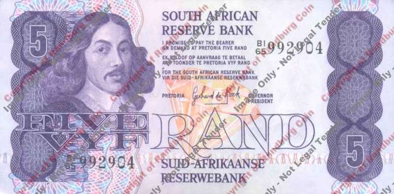 *#* GPC De Kock 1st Issue - Five Rand - UNC *#*