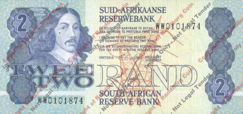 *#* GPC De Kock 2nd Issue - 1983 WW Replacement  Two Rand EF+ Note *#*