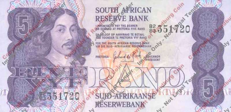 *#* GPC De Kock 2nd Issue - Five Rand - VF Note *#*