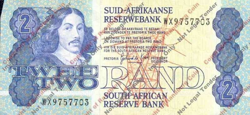 *#* GPC De Kock 3rd Issue - Two Rand WX Replacement Note VF+ *#*