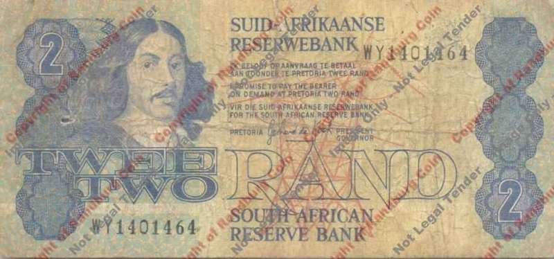 *#* GPC De Kock 3rd Issue - Two Rand WY Replacement Note VG+ - see description *#*