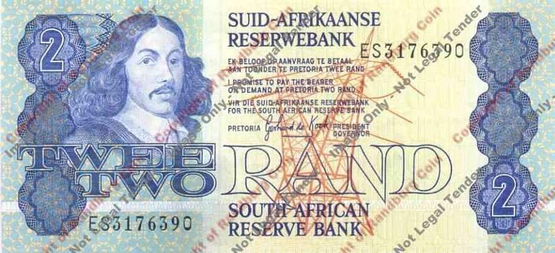 *#* GPC De Kock 3rd Issue - Two Rand Note VF+/EF *#*