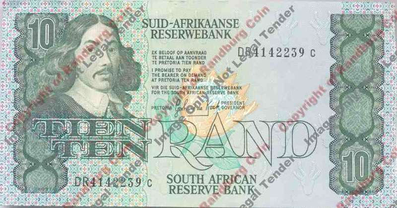 *#* GPC De Kock 3rd Issue - 1985 Ten Rand Note EF *#*