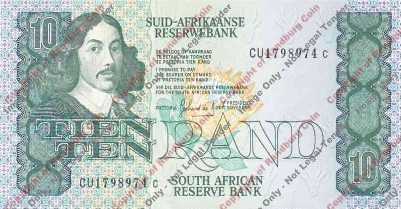 *#* GPC De Kock 3rd Issue - Ten Rand Note 1985 - UNC *#*